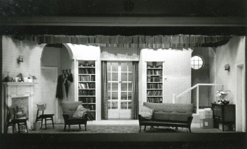 Set for The Bride and the Bachelor, by Ronald Millar, produced by Frederick C. Chatburn, 30 January-6 February, 1960