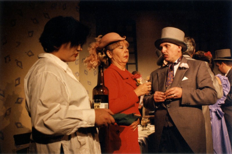 Fur Coat and No Knickers, by Mike Harding, directed by Michael Peel, 2-7 October 1995. Claire Mobbs, Sue Jones and Frank Butterworth.