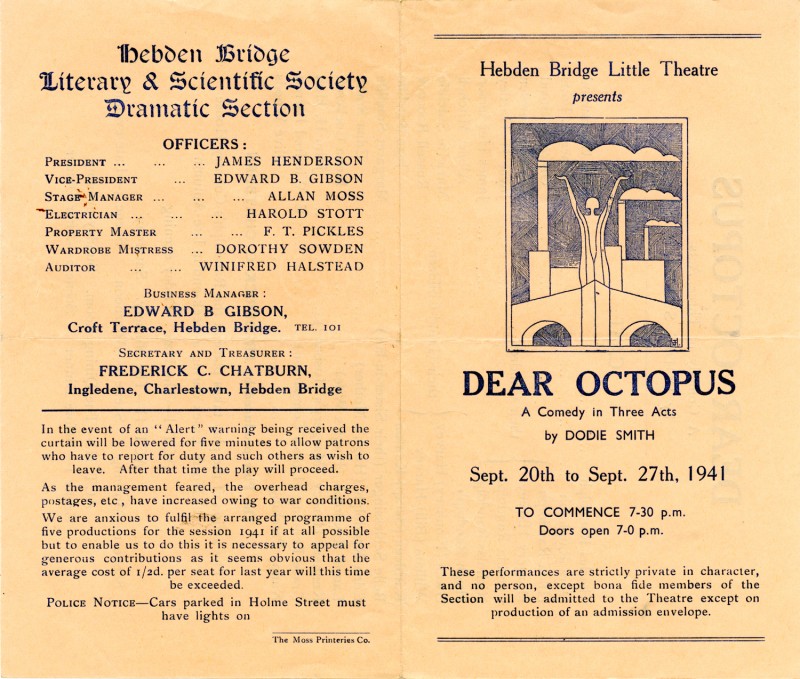 Programme for Dear Octopus, 1941