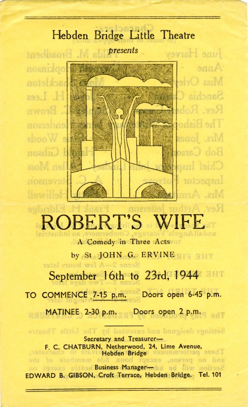 Programme for Robert's Wife, 1944