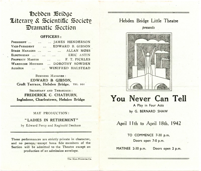 Programme for You Never Can Tell, 1942