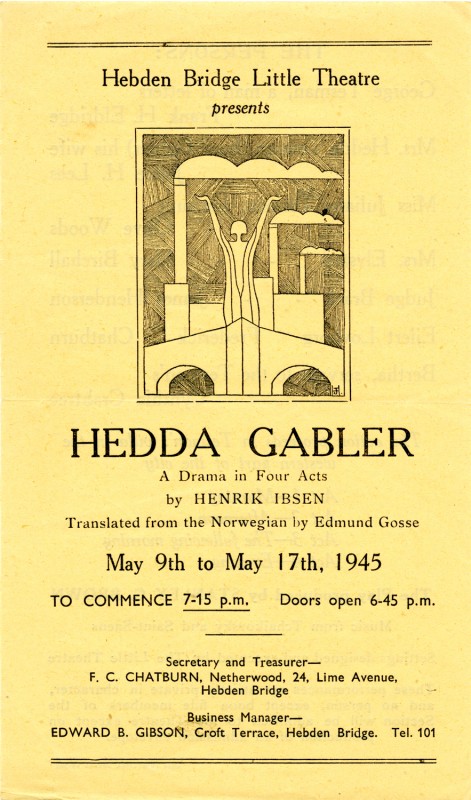 Programme for Hedda Gabler, 1945