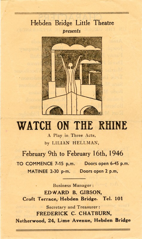 Programme for Watch on the Rhine, 1946