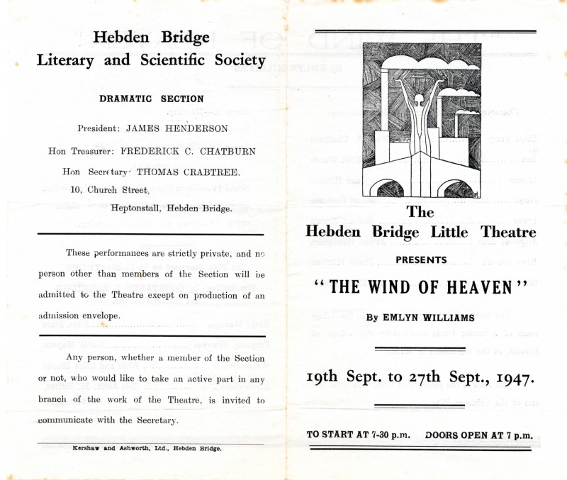 Programme for The Wind of Heaven, 1947