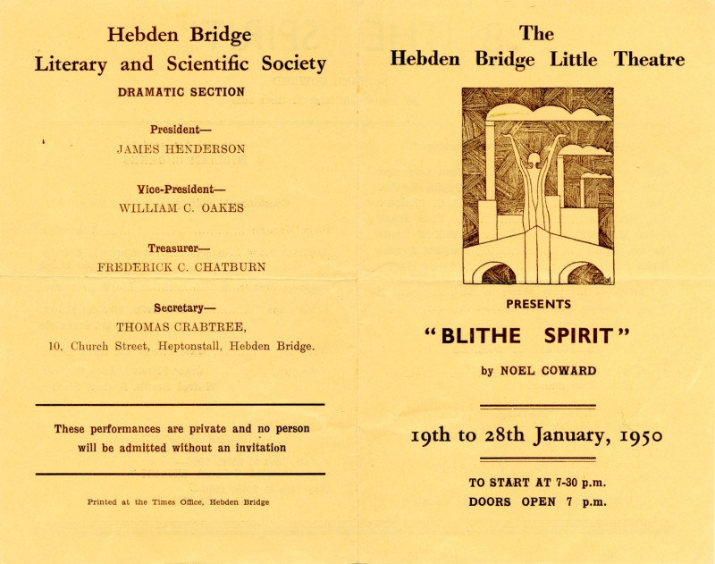 Programme for Blithe Spirit, 1950