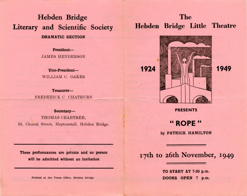 Programme for Rope, 1949