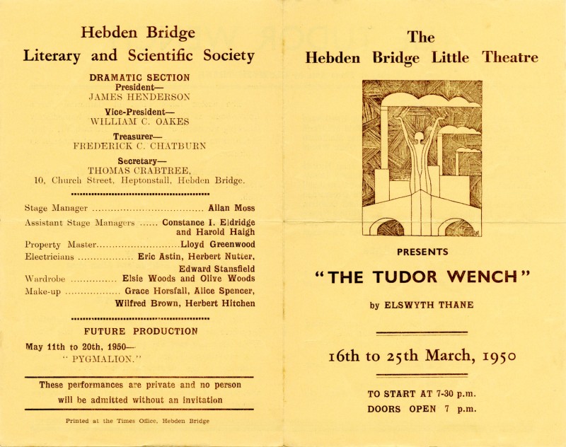 Programme for The Tudor Wench, 1950