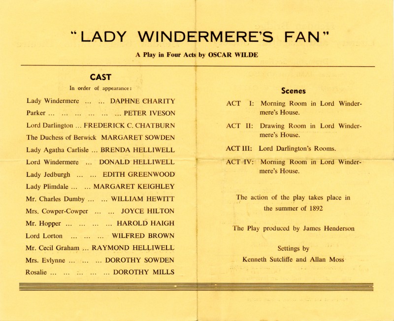 Lady Windermere's Fan, 1950
