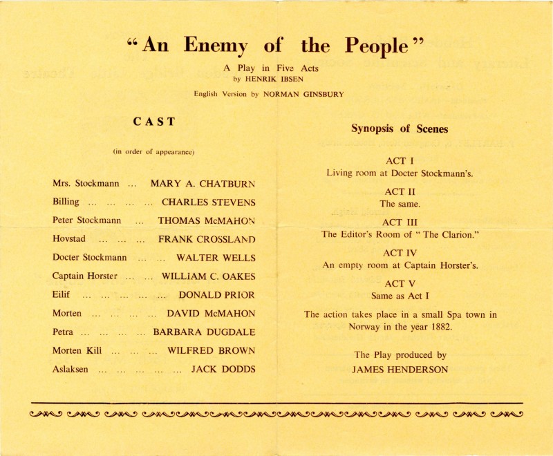 An Enemy of the People, 1953