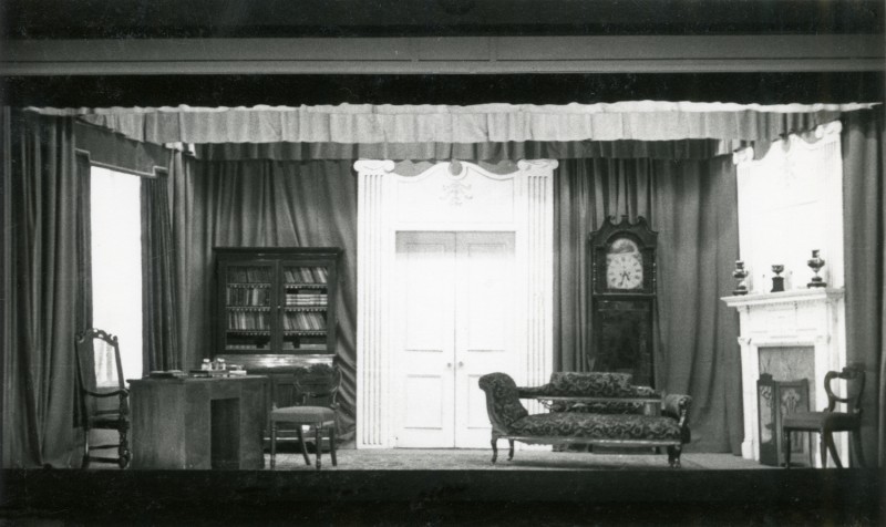Set for Man and Superman, by George Bernard Shaw, directed by James Henderson, 19-28 November 1953