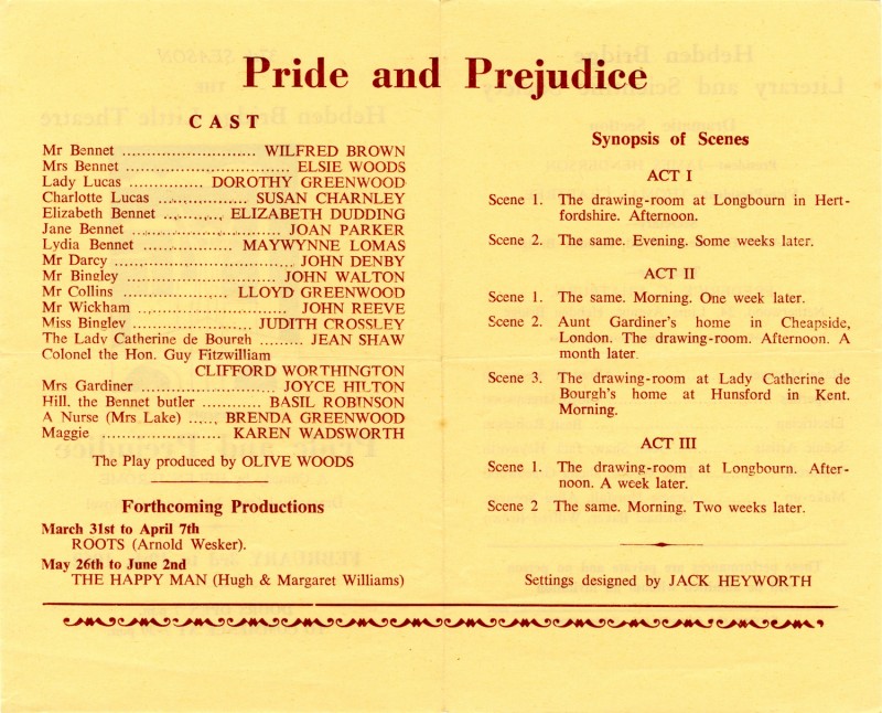Pride and Prejudice, 1962