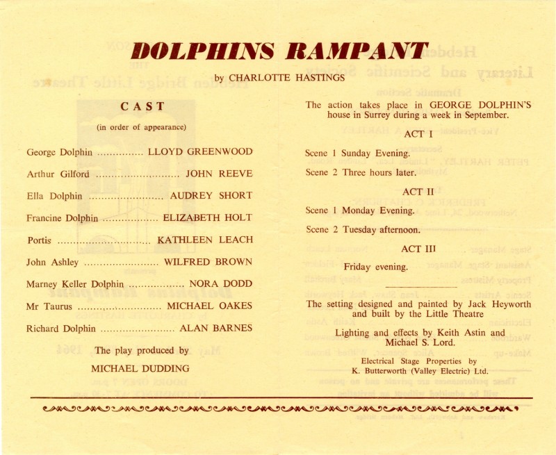 Dolphins Rampant, 1964