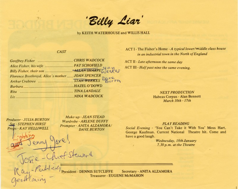 Billy Liar, 1983
