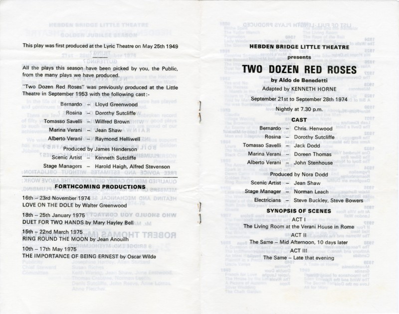 Golden Jubilee Programme, 1974