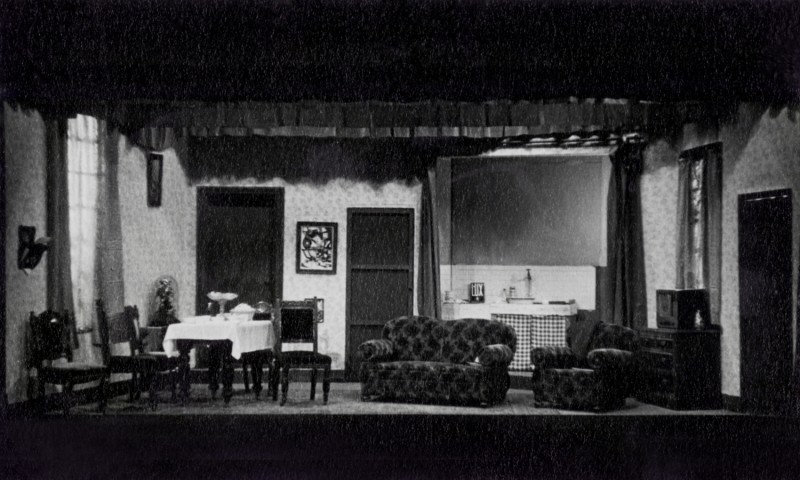 Set for Roots, by Arnold Wesker, directed by James Henderson, 31 March-7 April 1962