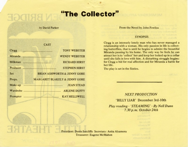 The Collector, 1983