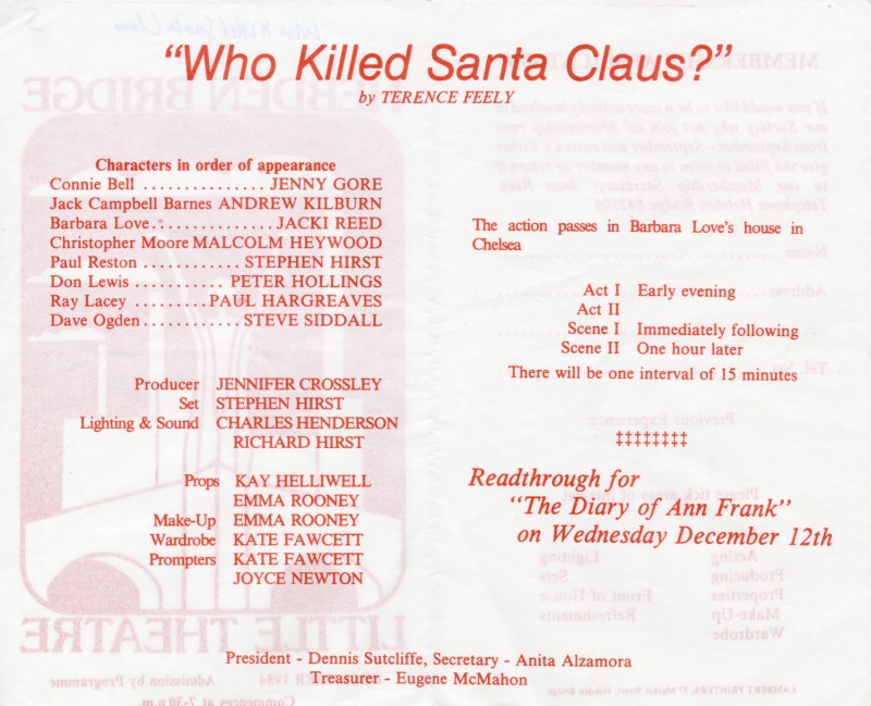 Who Killed Santa Claus, 1984