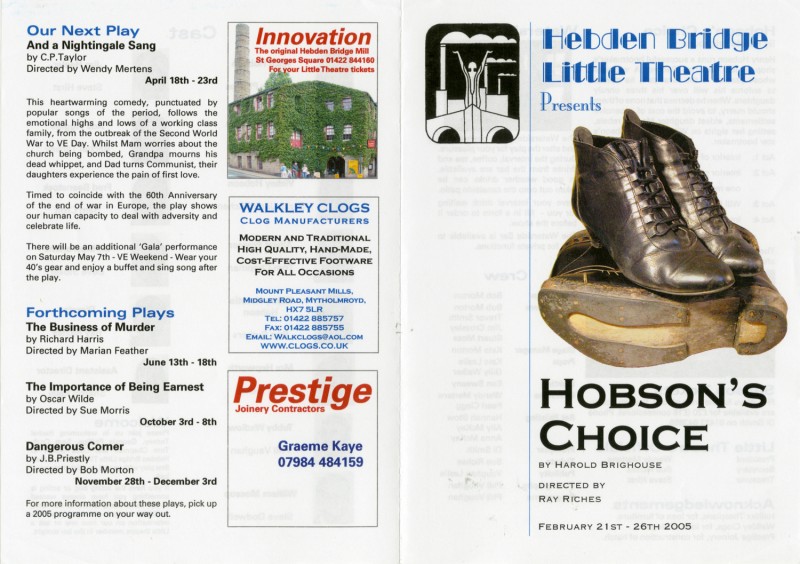 Hobson's Choice, 2005