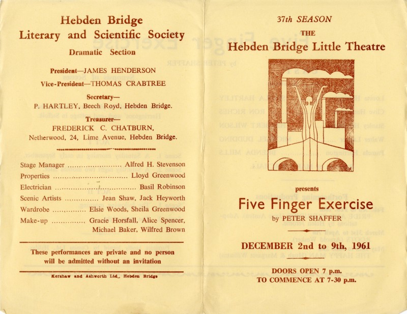 Five Finger Exercise programme, 1961