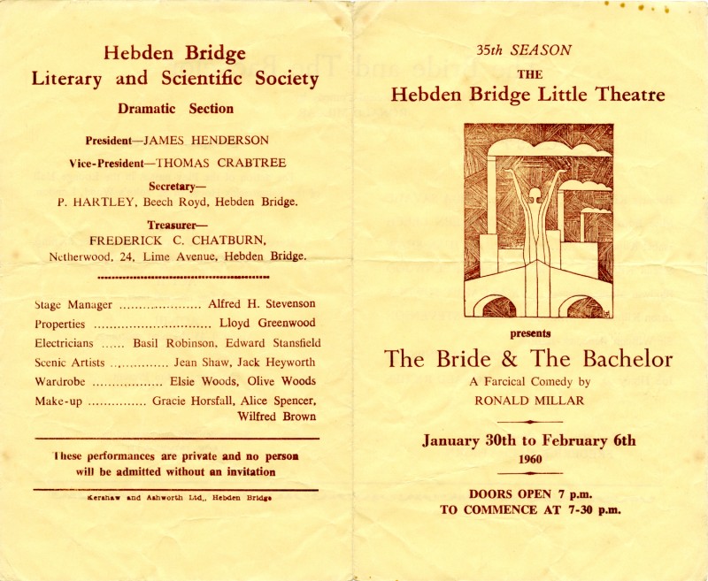 The Bride and the Bachelor programme, 1960