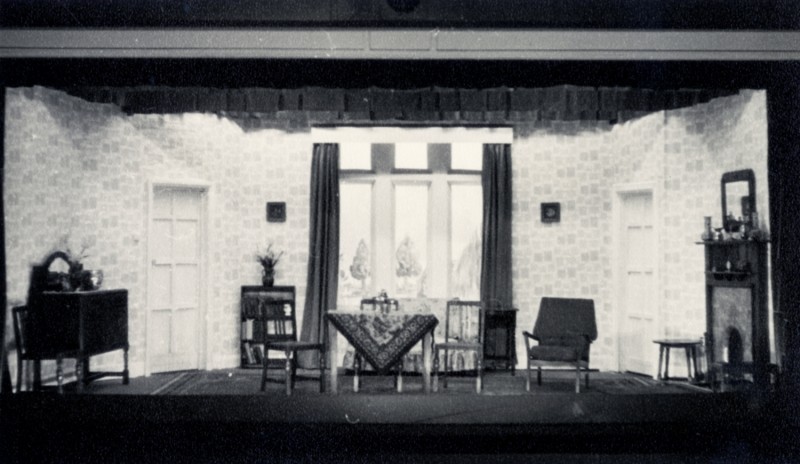 Set for Off The Deep End, by Dennis Driscoll, directed by Nora Dodd, 25 September - 2 October 1965