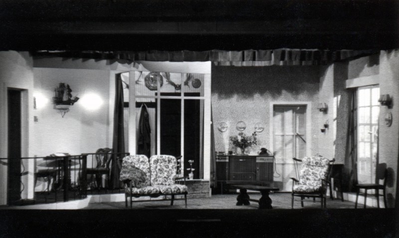 Set for Five Finger Exercise, by Peter Shaffer, directed by Mary Birchall, 2-9 December 1961