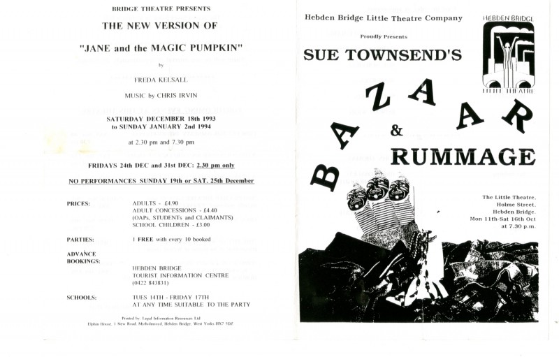 Bazaar and Rummage, by Sue Townsend Directed by Jenny Gore, 11-16 October 1993