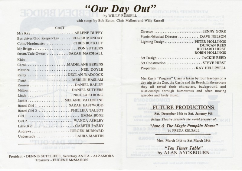 Our Day Out, 1987