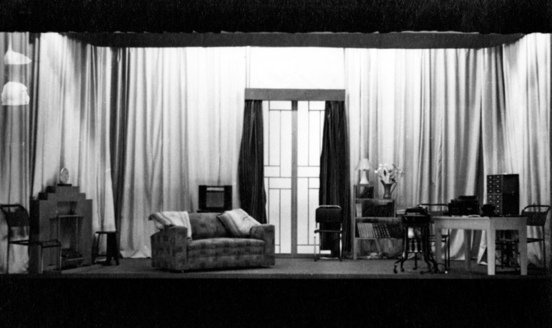 Set for The Woman and the Walnut Tree, 1937. Hebden Bridge Little Theatre