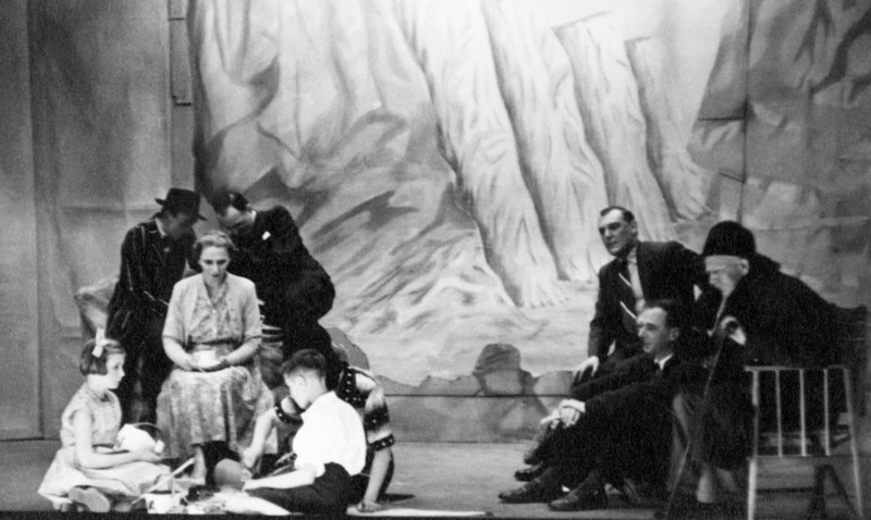 A Day by the Sea, by N.C. Hunter Directed by F.C. Chatburn, 11-18 May 1957 Mary Chatburn, seated left. On right is Lloyd Greenwood, and seated front Norman Leach