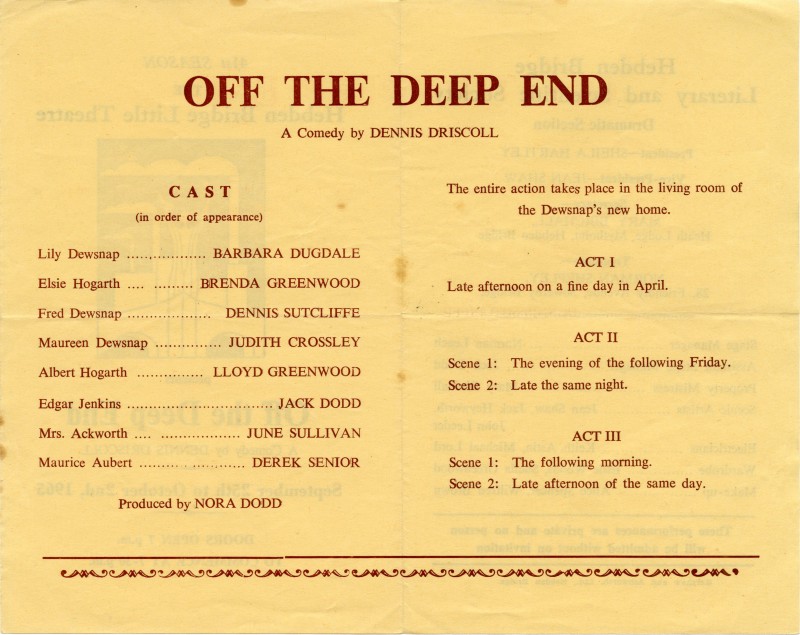 Off The Deep End, 1965