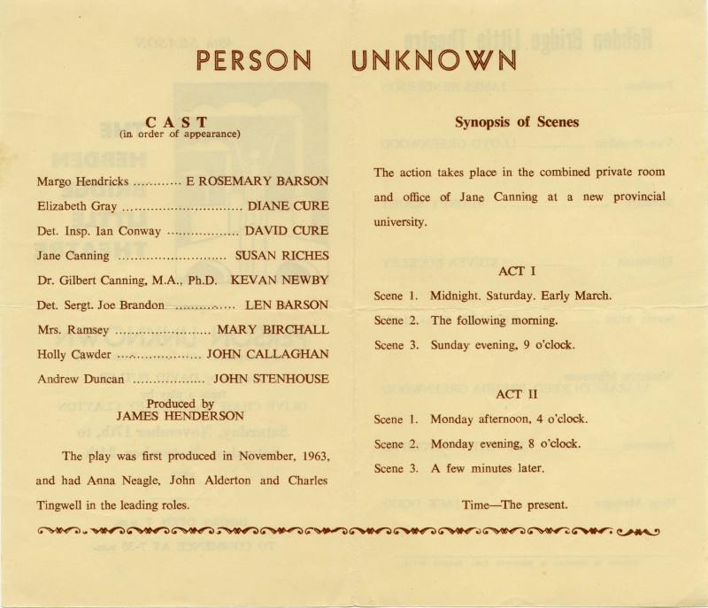 Person Unknown programme