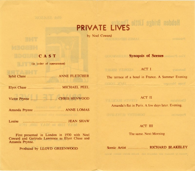 Private Lives Programme