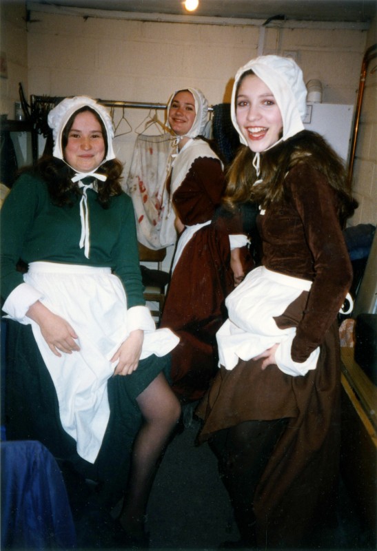 The Crucible cast, backstage