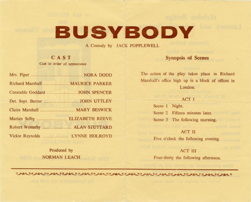 Busybody, 1969