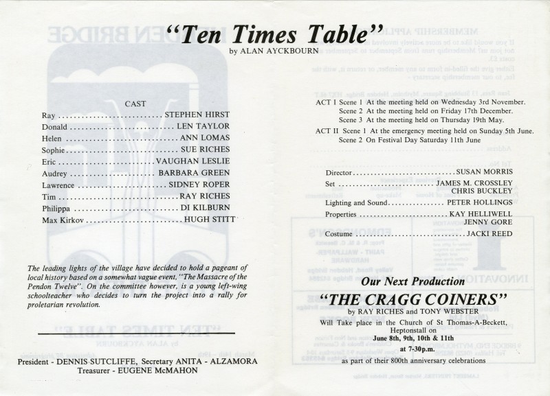 Ten Times Table, 1988