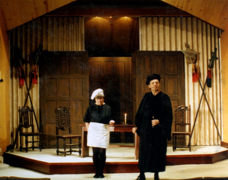 A Man for All Seasons, Little Theatre at The Good Shepherd, 1991, set designed by John Thomas